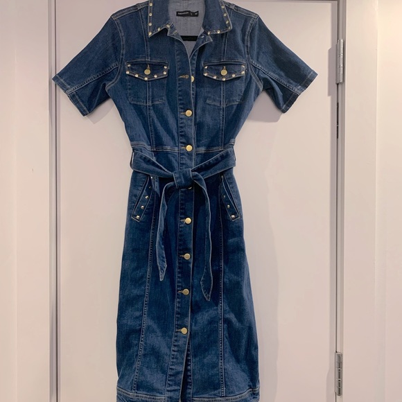 white christmas dresses Karen Millen - Denim Dress main image 0